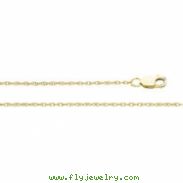 14K White 20 INCH LASERED TITAN GOLD ROPE CHAIN Lasered Titan Gold Rope Chain