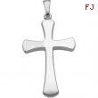 14K White 28.5X19.0 Cross Pendant