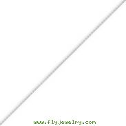 14K White Gold 0.5mm Solid Diamond Cut Cable Chain