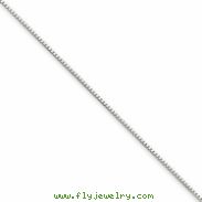 14k White Gold 0.70mm Box Chain