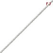 14K White Gold 0.75mm Diamond Cut Cable Chain