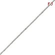 14K White Gold 0.7mm Rope Chain
