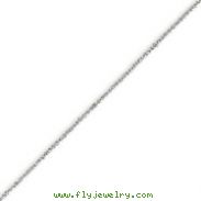 14K White Gold 0.7mm Rope Chain