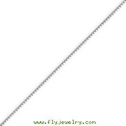 14K White Gold 0.84mm Box Chain