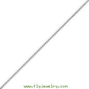 14K White Gold 0.84mm Box Chain