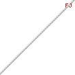 14K White Gold 0.8mm Diamond Cut Cable Chain