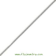 14K White Gold 0.90 Round Snake Chain