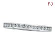 14K White Gold 1.00ct Diamond Channel Set Eternity Band