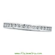 14K White Gold 1.00ct Diamond Channel Set Eternity Band