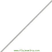 14K White Gold 1.0mm Box Chain