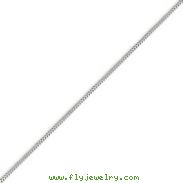 14K White Gold 1.0mm Franco Chain