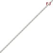 14K White Gold 1.10mm Baby Rope Chain