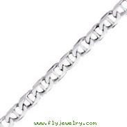 14K White Gold 11mm Anchor Link Bracelet