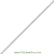 14K White Gold 1.1mm Box Chain