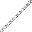 14K White Gold 11mm Curb Link Bracelet