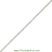 14K White Gold 1.1mm Rope Chain
