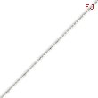 14K White Gold 1.2mm Beaded Pendant Chain