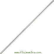 14K White Gold 1.2mm Box Chain