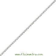 14K White Gold 1.2mm Twisted Box Chain