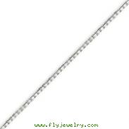 14K White Gold 1.35mm Box Chain