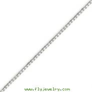 14K White Gold 1.35mm Box Chain