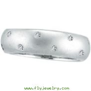 14K White Gold .13ct Diamond Fashion Band