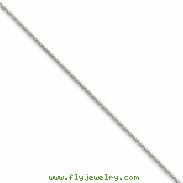 14k White Gold 1.4mm Solid D/C Spiga Chain