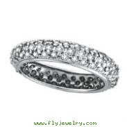 14K White Gold 1.57ct Diamond Band Eternity Ring