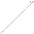 14K White Gold 1.5mm  Solid Polished Cable Chain