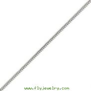 14K White Gold 1.5mm Franco Chain