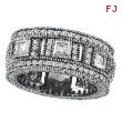 14K White Gold 1.68ct Diamond Multi-Dimensional Eternity Ring Band