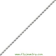 14K White Gold 1.75mm Handmade Regular Chain