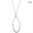 14K White Gold 18.00 Inch Diamond Necklace