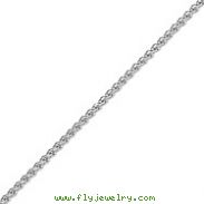 14K White Gold 1.8mm 16'' Solid Polished Spiga Chain