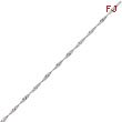 14K White Gold 1.9mm Solid Polished Singapore Chain