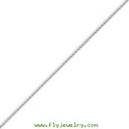 14K White Gold 1mm Round Diamond Cut Wheat Anklet