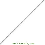 14K White Gold 1mm Spiga Chain