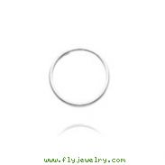 14K White Gold 1x16mm Endless Hoops