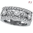 14K White Gold 2.15ct Diamond Large Eternity Ring Band