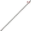 14K White Gold 2.25mm Handmade Regular Bracelet