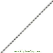 14K White Gold 2.25mm Handmade Regular Bracelet