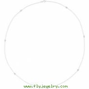 14K White Gold 24.00 Inch Diamond Necklace