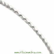 14k White Gold 2.50mm Twist Slip-on Bangle