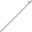 14K White Gold 2.5mm Diamond Cut Cable Chain