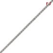 14K White Gold 2.5mm Flat Wheat Bracelet