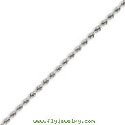 14K White Gold 2.5mm Handmade Regular Bracelet