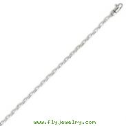 14K White Gold 2.75mm Fancy Link Bracelet