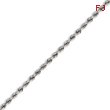 14K White Gold 2.75mm Handmade Regular Chain