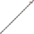 14K White Gold 2.75mm Handmade Regular Chain