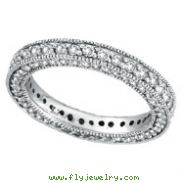 14K White Gold 3-Tier 1.51ct Diamond Eternity Band Ring